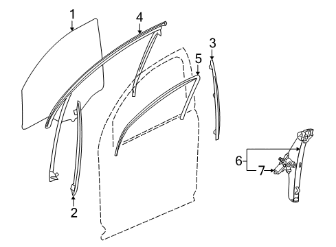 2007 Saturn Vue Front Door Diagram 4 - Thumbnail