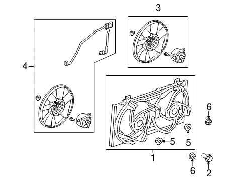 2010 Chevy Camaro Cooling System, Radiator, Water Pump, Cooling Fan Diagram 4 - Thumbnail
