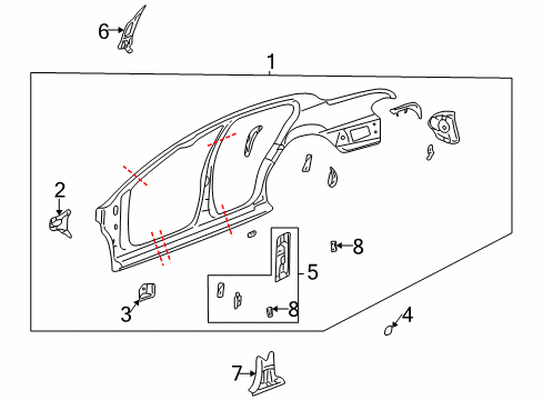 2000 Buick LeSabre Uniside Diagram 2 - Thumbnail