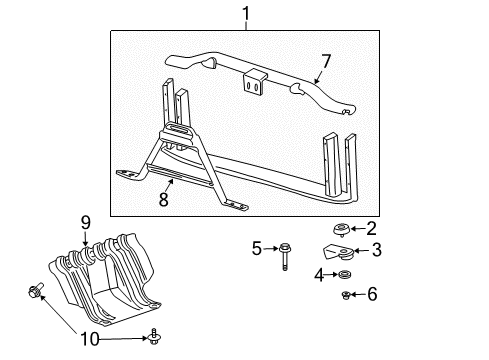 2007 Cadillac Escalade Radiator Support Diagram