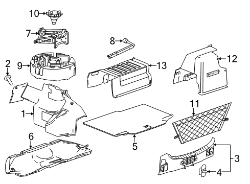 2016 Buick LaCrosse Interior Trim - Rear Body Diagram 4 - Thumbnail