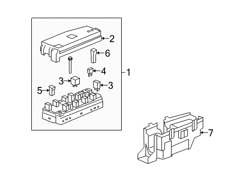2009 Saturn Vue Maxi Fuse Diagram for 96377978