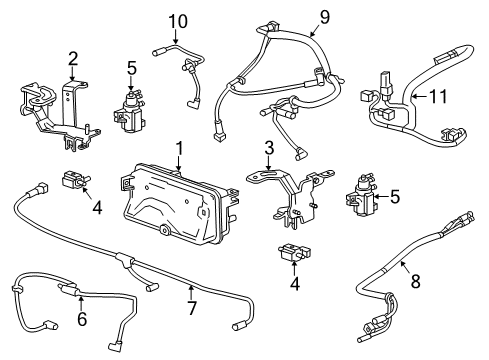 2018 Cadillac XTS Turbocharger, Engine Diagram 3 - Thumbnail