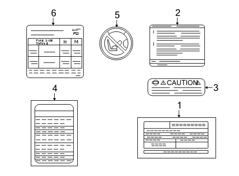 2016 Chevy City Express Information Labels Diagram