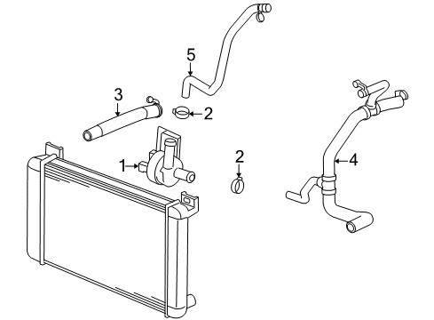 2007 Saturn Vue Inverter Cooling Components Diagram