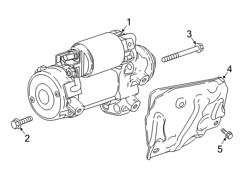 2019 Buick LaCrosse Starter Diagram for 12657797