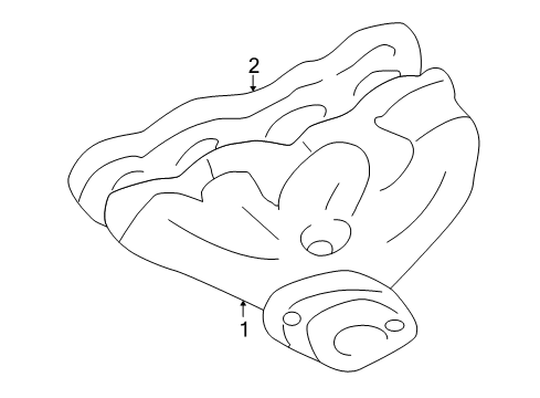 2005 Pontiac Bonneville Exhaust Manifold Diagram 2 - Thumbnail