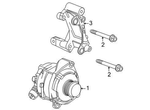 2023 Cadillac CT5 Alternator Diagram for 84938162