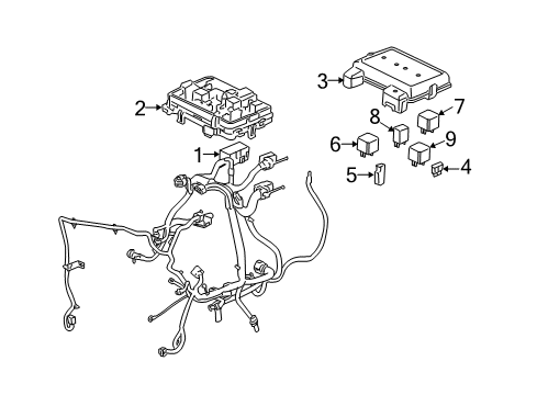 2009 Chevy HHR Electrical Components Diagram 2 - Thumbnail