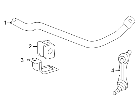 2006 Chevy Corvette Stabilizer Bar Diagram for 10339124