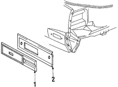 1987 Pontiac Grand Prix Rear Lamps - Side Marker Lamps Diagram