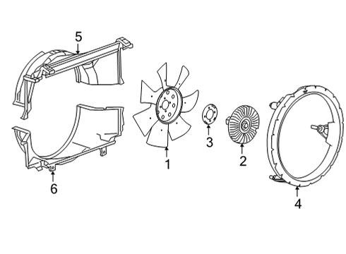 2024 GMC Savana 2500 Cooling Fan Diagram 2 - Thumbnail