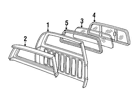 1993 GMC Sonoma Emblem, Outer Diagram for 14057640
