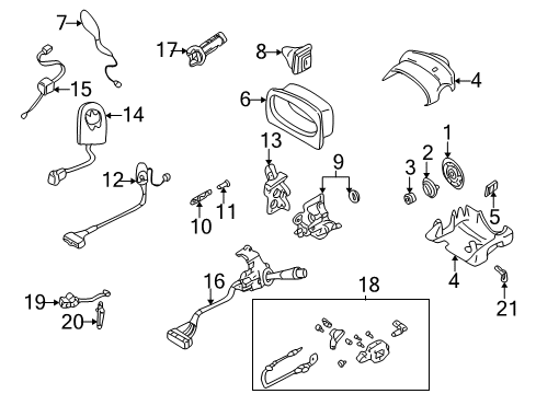 2002 Buick LeSabre Relay Assembly Diagram for 12495659