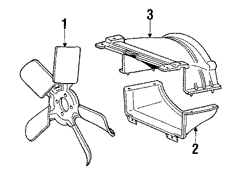 1986 Pontiac Grand Prix Pulley Diagram for 14088987