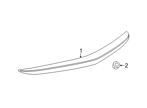 2014 Cadillac XTS High Mount Lamps Diagram