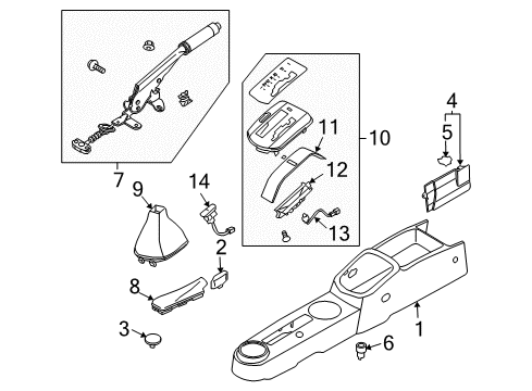 2006 Chevy Aveo Console Diagram