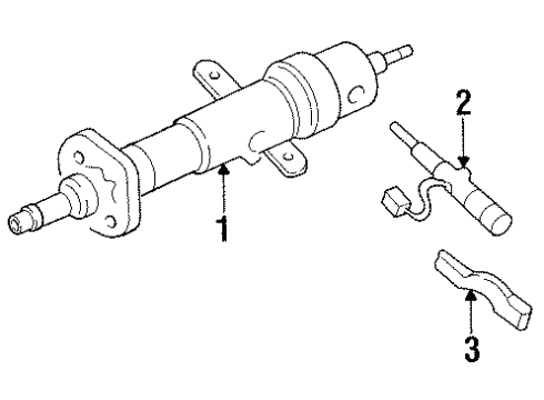 1995 Chevy Lumina Steering Column, Steering Wheel & Trim Diagram 2 - Thumbnail