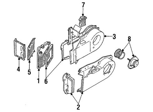 1993 Cadillac Allante Outer Cover, Passenger Side Diagram for 52455957