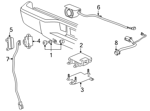 2008 GMC Sierra 2500 HD Electrical Components Diagram