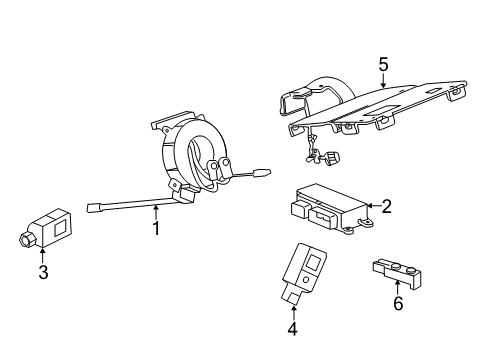 2014 Chevy Malibu Occupant Sensor, Passenger Side Diagram for 23452976