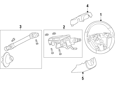 2012 Chevy Caprice Steering Column, Steering Wheel Diagram 2 - Thumbnail
