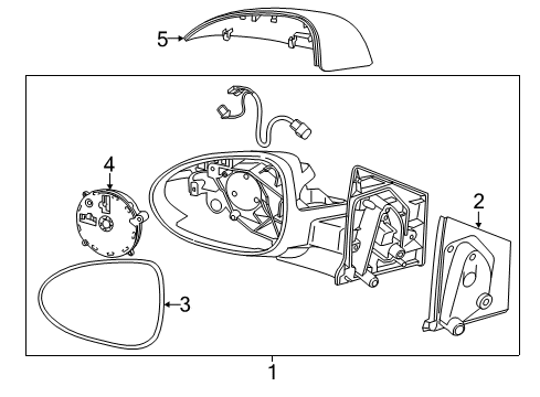 2014 Chevy Sonic Outside Mirrors Diagram