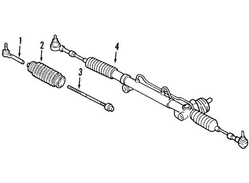 2008 Cadillac CTS Power Steering Return Hose Diagram for 25821308
