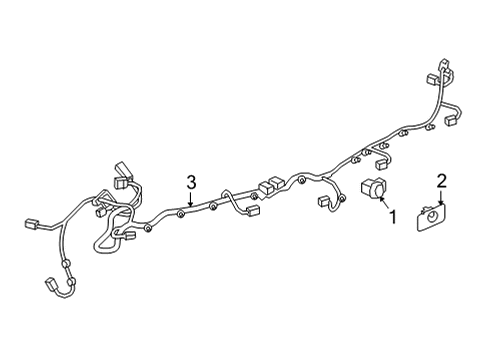 2022 Cadillac XT5 Electrical Components - Rear Bumper Diagram 2 - Thumbnail