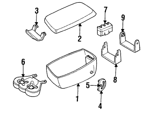 1992 Buick LeSabre Latch, Front Diagram for 12505577