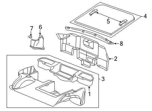2002 Chevy Corvette Interior Trim - Rear Body Diagram 3 - Thumbnail