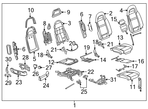 2006 Chevy SSR Seat Switch Diagram for 89039172