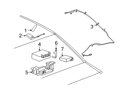 2007 Pontiac G5 Communication System Components Diagram