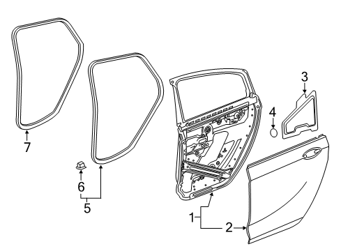 2018 Buick Regal Sportback Rear Door Diagram