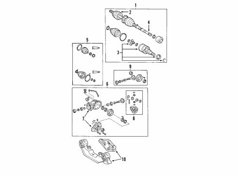 2003 Pontiac Vibe Case Diagram for 88969373