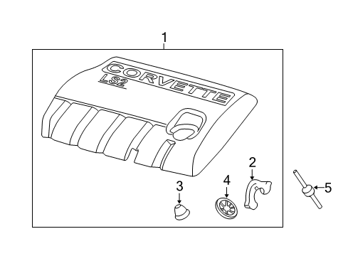 2012 Chevy Corvette Engine Appearance Cover Diagram 3 - Thumbnail