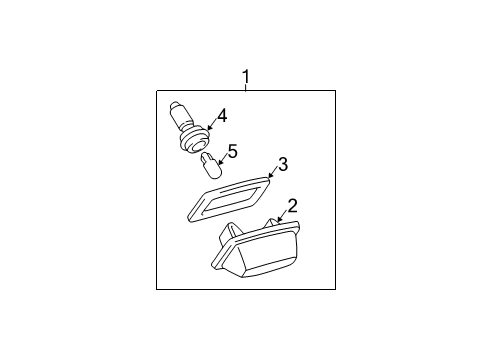 2007 Pontiac Vibe Socket Diagram for 88972570