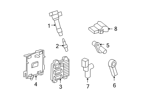 2008 GMC Acadia Ignition System Diagram
