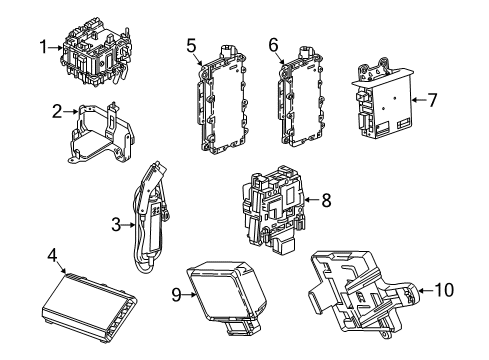 2017 Cadillac CT6 Electrical Components Diagram 2 - Thumbnail