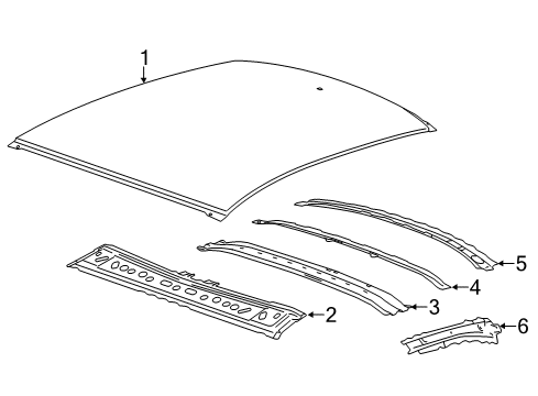 2015 Cadillac ELR Roof & Components Diagram