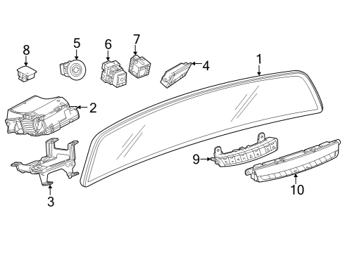 2024 Cadillac XT4 Heater Control Diagram for 85644254