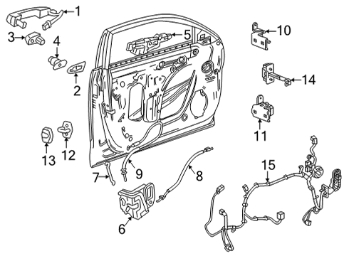2022 Cadillac CT4 Front Door - Electrical Diagram 3 - Thumbnail