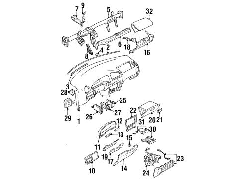 1999 Chevy Metro Brake Switch Diagram for 30014186