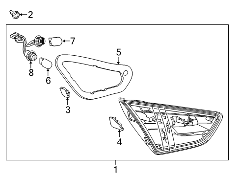 2019 Chevy Cruze Socket & Wire Diagram for 39042850