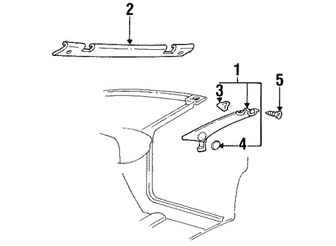 1998 Pontiac Firebird Interior Trim - Convertible Top Diagram