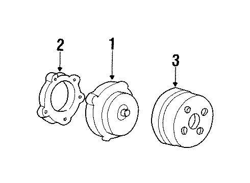 1996 Chevy Monte Carlo Cooling System, Radiator, Water Pump, Cooling Fan Diagram 2 - Thumbnail