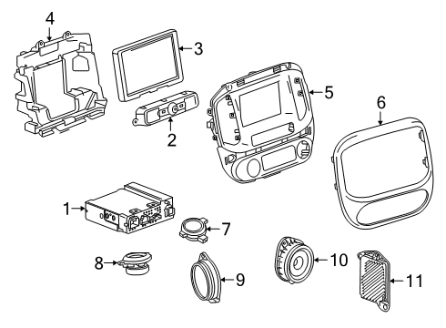 2017 GMC Canyon Radio Diagram for 42532873