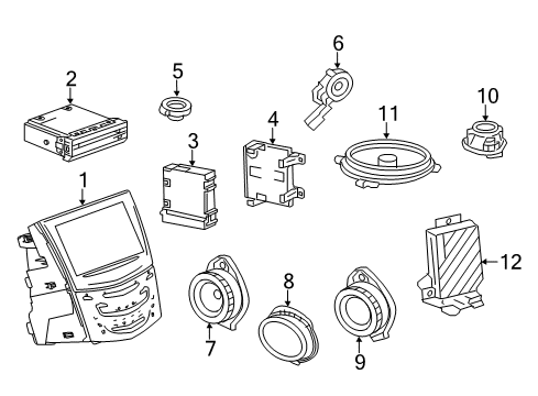 2016 Cadillac CTS Sound System Diagram