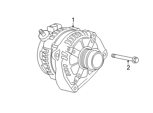 2015 Chevy Corvette Alternator Diagram for 84331091