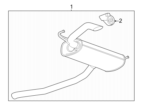 2024 Chevy Trax Muffler & Pipe Diagram for 42817962